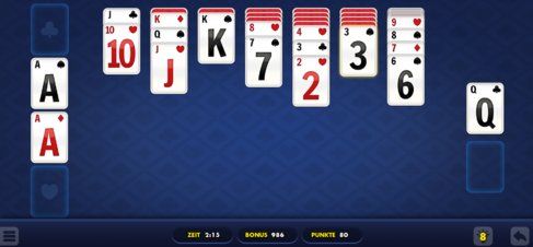 Daily Solitaire Blue - Screenshot